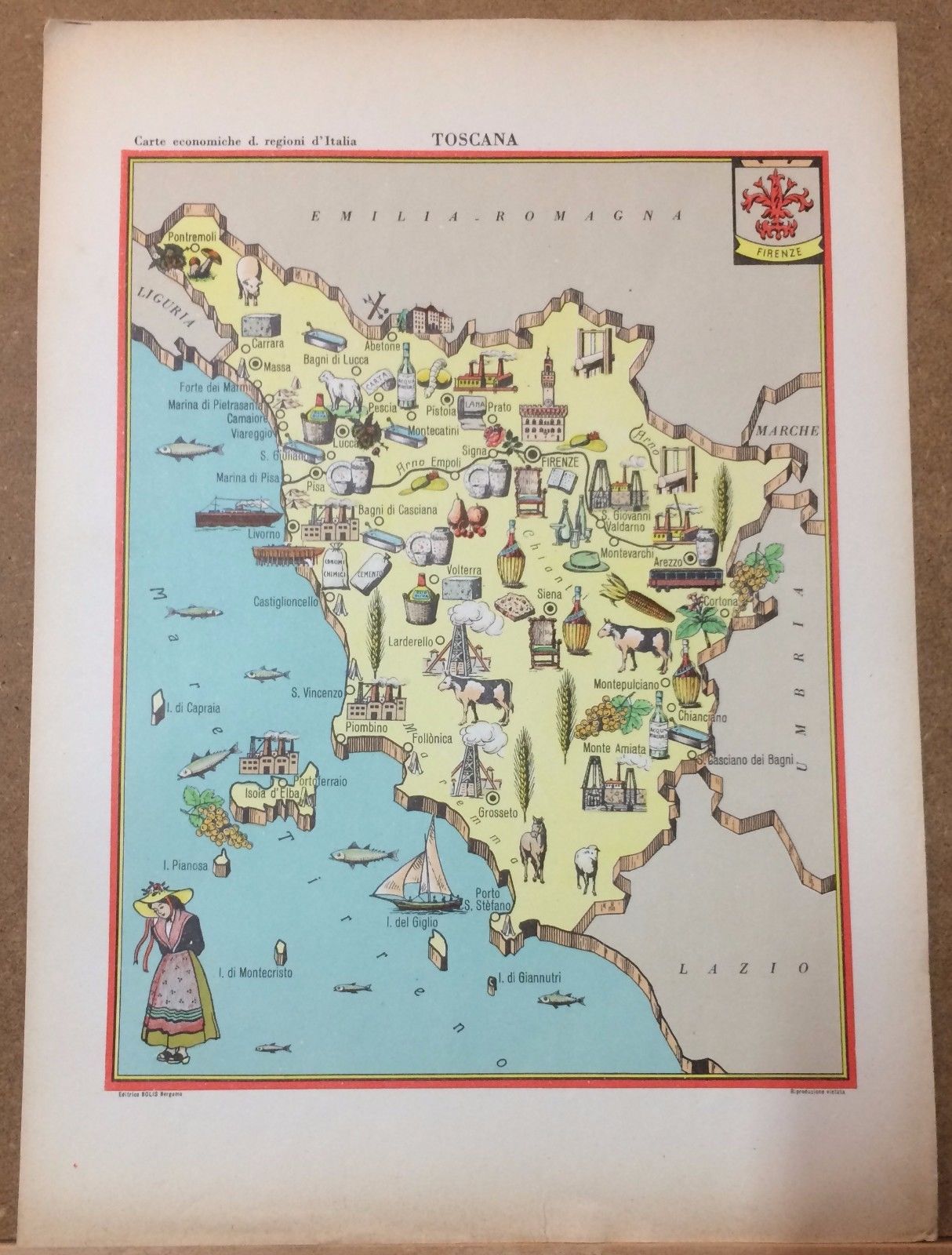 Arte Storia Economia Turismo Folklore, Toscana, Isola Delba, Giglio, Pietrasanta immagine 3