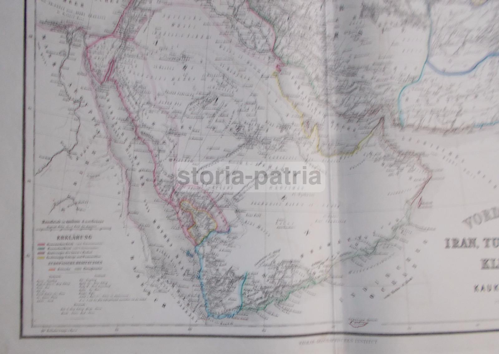 Cartografia Asiatica, Caucaso, Iran, Arabia, Egitto, Cipro, Afganistan, Turan, Turkistan immagine 1