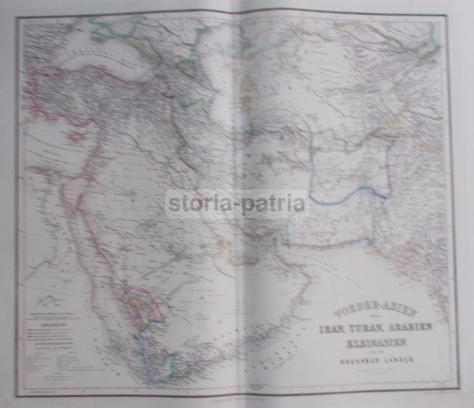 Cartografia Asiatica, Caucaso, Iran, Arabia, Egitto, Cipro, Afganistan, Turan, Turkistan immagine 4
