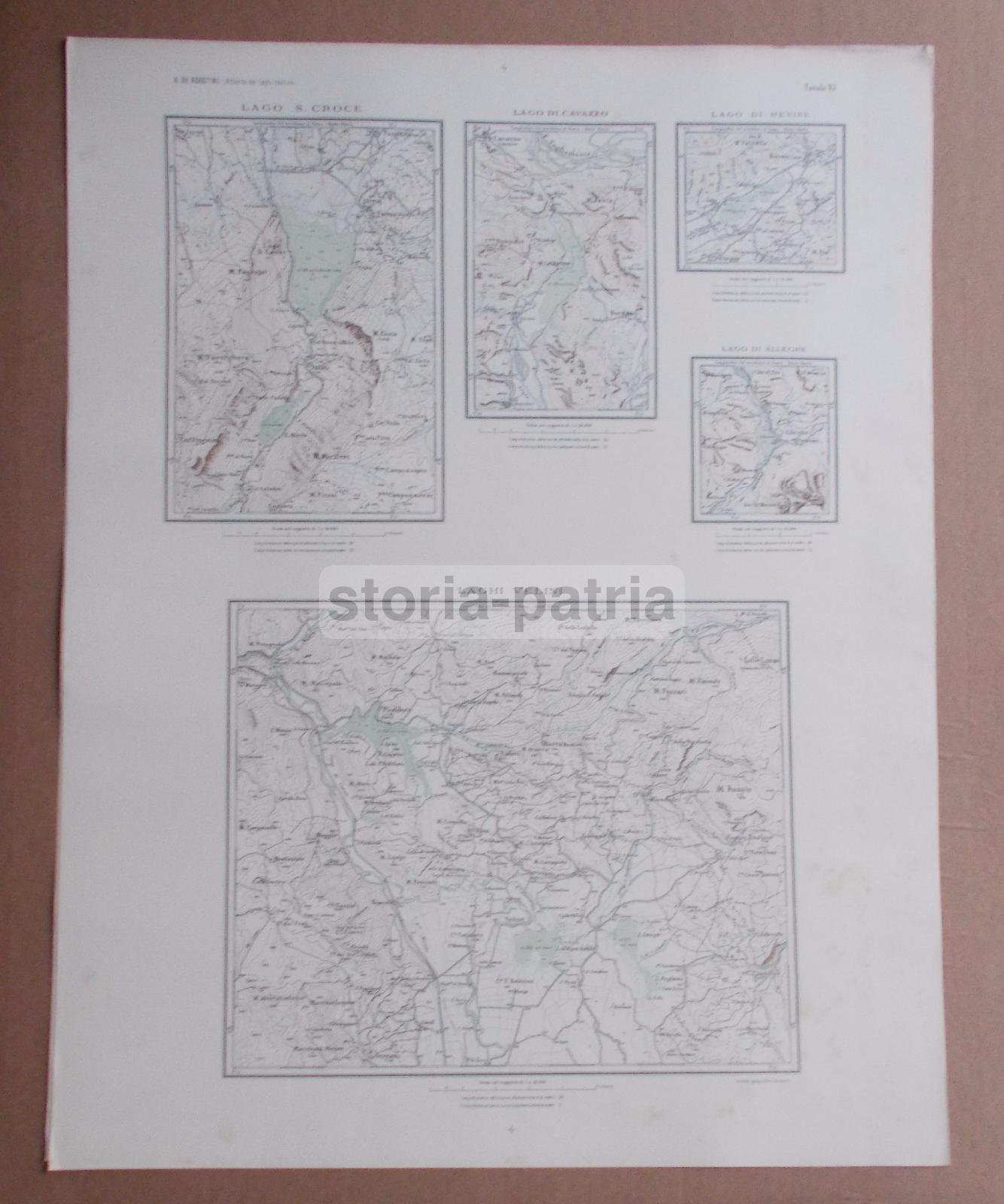 Laghi Velini, Cavazzo, Revine, Alleghe, Lago S Croce, Piediluco, Bordano, Puos, Mappa immagine 1