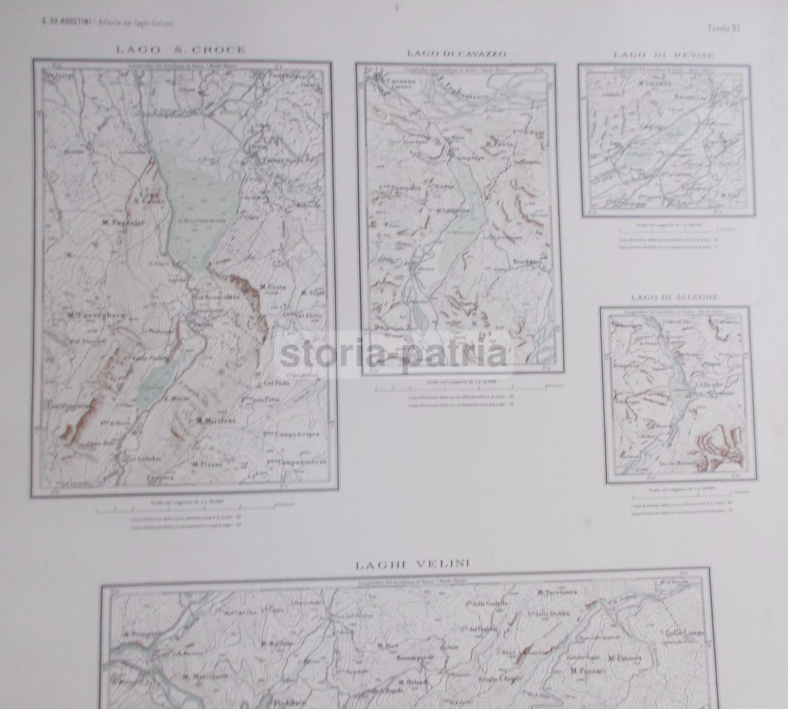Laghi Velini, Cavazzo, Revine, Alleghe, Lago S Croce, Piediluco, Bordano, Puos, Mappa immagine 3