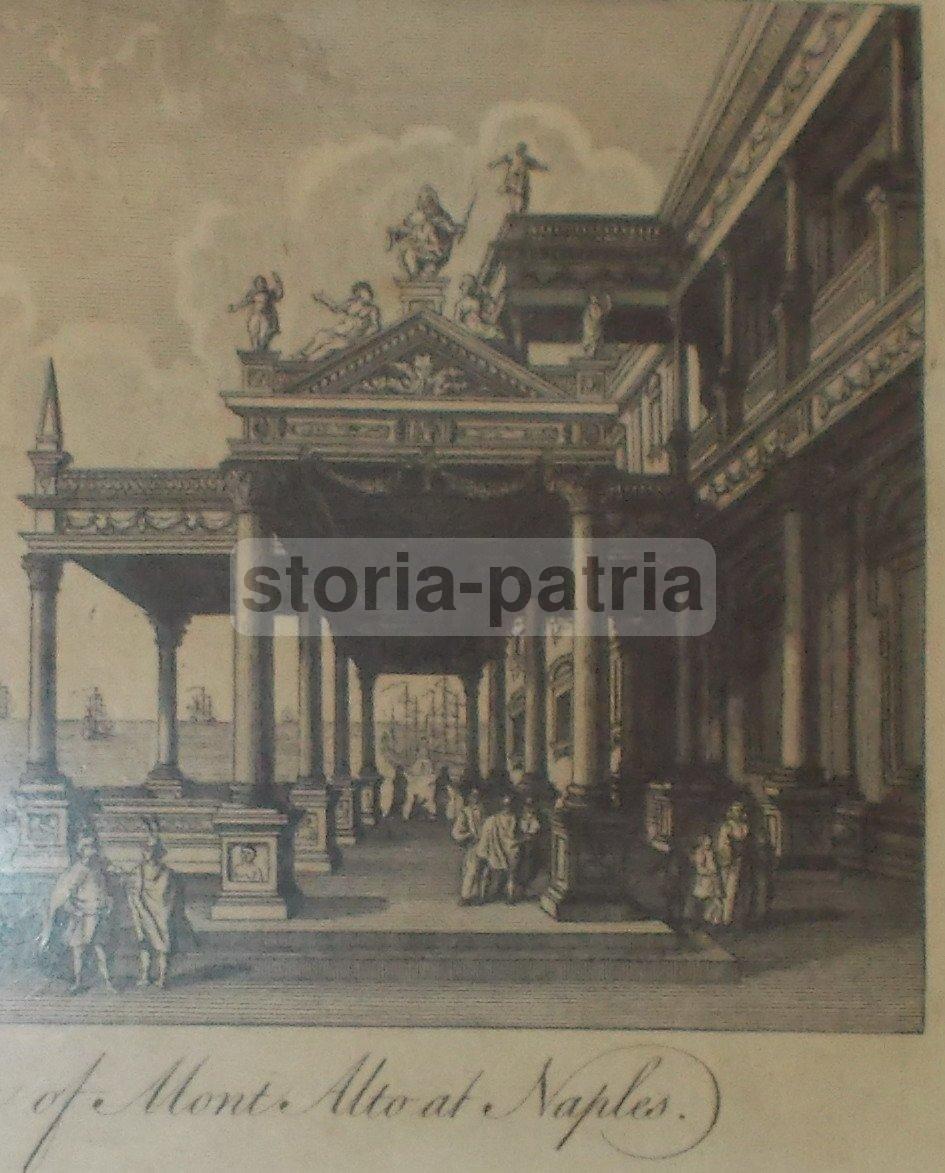 Napoli, Bella Antica Animata Veduta, Architettura, Storia Locale, Montalto, Velieri immagine 4