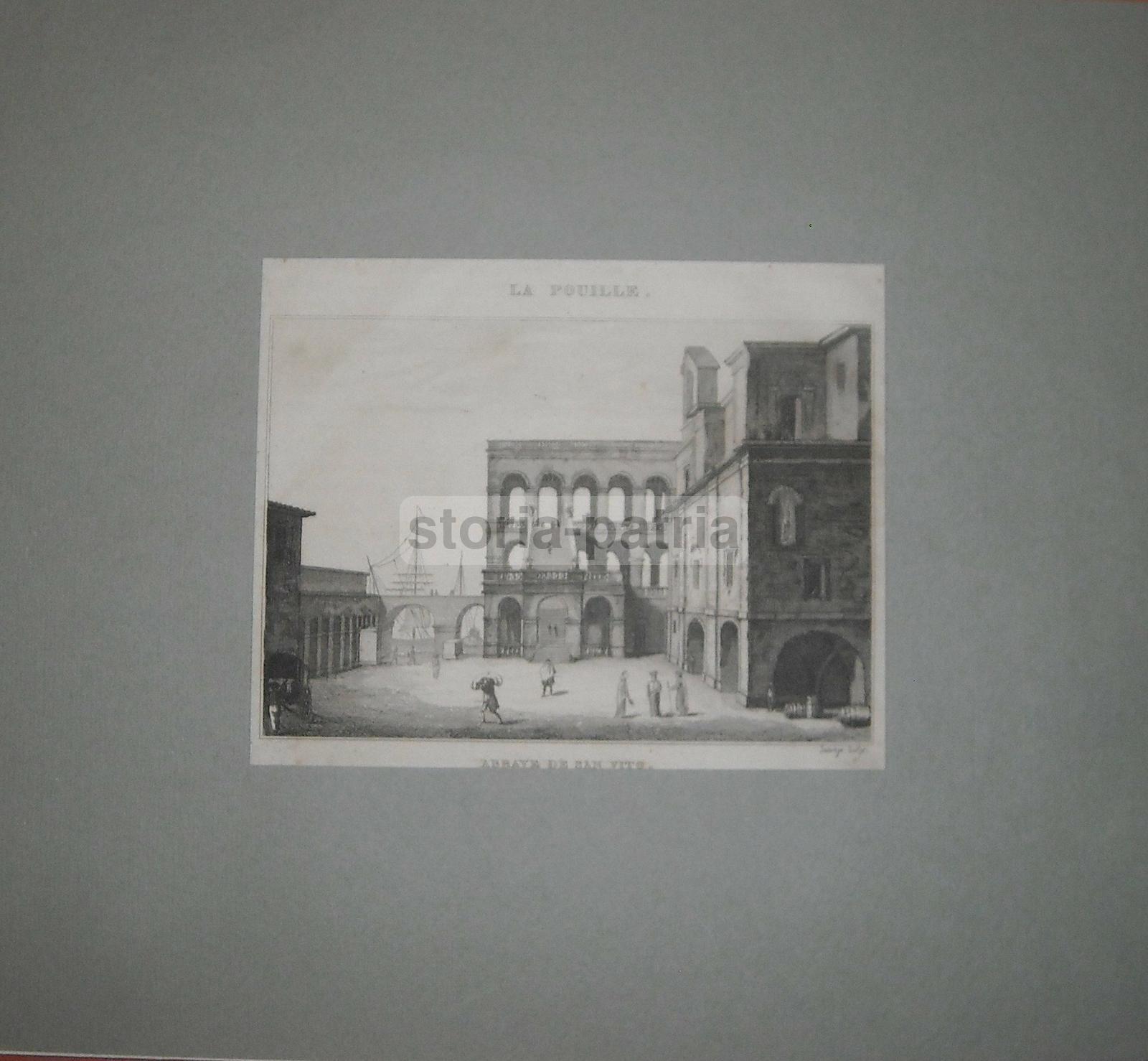 Puglia, Provincia Di Bari, Polignano, Architettura, Animata Antica Veduta, Abbazia immagine 2